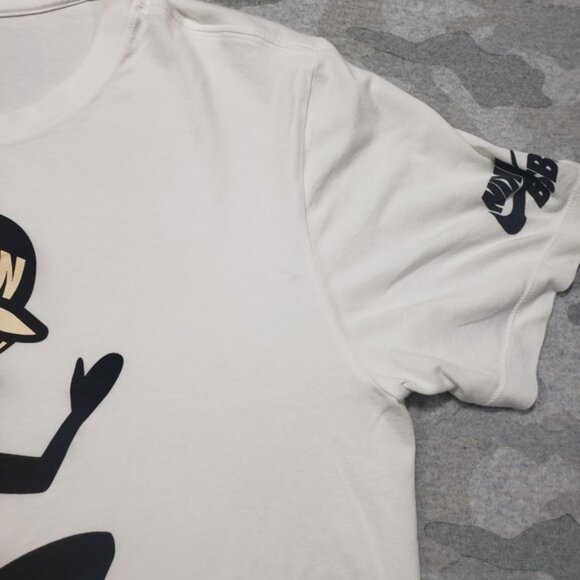 Nike BSBL Shirt Mens Large White Short Sleeve Tee Dri-fit Baseball - Picture 4 of 16